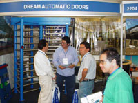 PERCo turnstiles at the exhibition «Expo Seguridad Mexico-2006». Mexico City, Mexico.