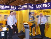 PERCo turnstiles at the exhibition IFSEC 2007 in Birmingham, England