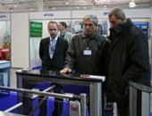 Box PERCo turnstile at the exhibition «SFITEX-2007», St. Petersburg, LenExpo.