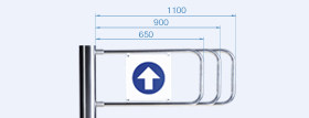 A new model of the automatic swing gate.