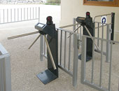 PERCo tripod turnstiles and automatic wicket gate at the Ggantija Temples (UNESCO) in Gozo, Malta. Installation by Miqna Systems Ltd, Swatar-Msida