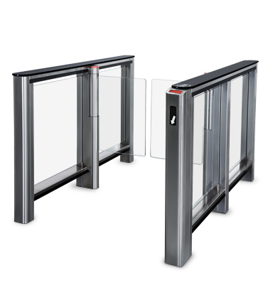 ST-01 Speed gate with a panel for built-in barcode reader