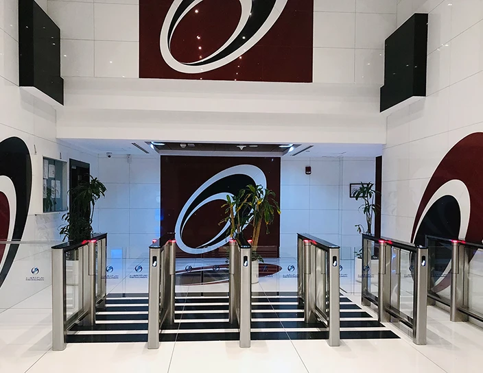 ST-01 Speed gates and WMD-06 Motorized swing gate, Blue Tower, the UAE