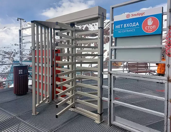 RTD-15 Full height rotor turnstile, Elbrus Ski Resort, Russia