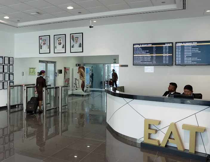 ST-01 Speed gates, WMD-06 Motorized swing gates, Etihad Aviation Training Center, the UAE