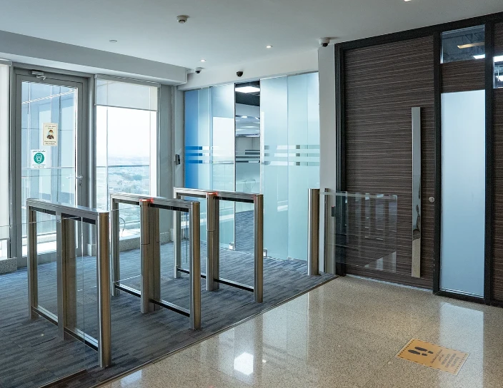 ST-11 Speed gates, WMD-06 Motorized swing gate, Office of an International Company, Saudi Arabia