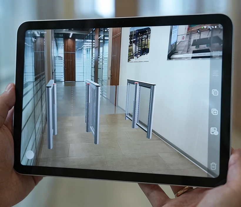 Application for On-Site Visualization of PERCo Turnstiles