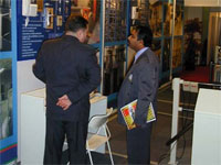 Access control system at the exhibition PERCo INTERSEC 2004. Dubai, UAE.