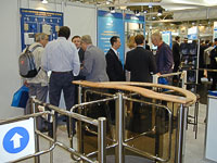 Rotor turnstiles and shaper of passage PERCo the exhibition SECURITY-2004. Essen, Germany.