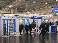 Exhibition space at PERCo SECURITY-2004. Essen, Germany.