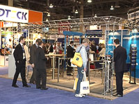 Exhibition space and stand PERCo at ISC West-2005. Las Vegas, USA.