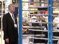 PERCo full height turnstile PERCo at ISC West-2005. Las Vegas, USA.