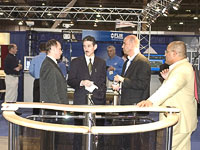 Rotary turnstile PERCo at ISC West-2005. Las Vegas, USA.