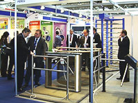Exhibition space and stand PERCo at IFSEC-2005. Birmingham, England.