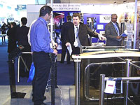 Product Range PERCo at the booth IFSEC-2005. Birmingham, UK.