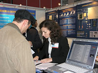At stands access control system PERCo-SYS-15000. St. Petersburg, Russia.