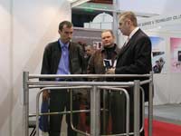 Waist-high rotor turnstiles PERCo on MIPS-2006. Moscow, Russia.