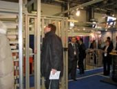 Turnstile with a wicket PERCo at the exhibition «Security and Safety Technologies-2007», Moscow, Russia.