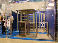 PERCo turnstiles at the International Forum «Security and Safety Technologies-2008», Moscow, Russia.