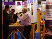 Negotiations with partners at the exhibition IFSEC-2010, Birmingham, UK.