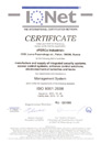 The IQNet certificate