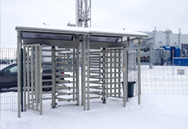 RTD-15 Full Height Rotor Turnstile, TEKNOS Paint Plant, Russia