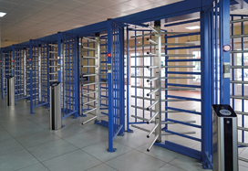 RTD-16 Full Height Rotor Turnstiles, OZON Marketplace warehouse complex, Russia