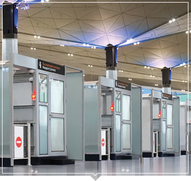 Airports, railway stations and seaports