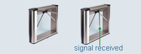 New box turnstile with automatic anti-panic function is available at Tallinn warehouse