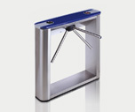 TTD-03.1G turnstile with blue top cover
