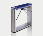 TTD-03.1G Box Tripod Turnstile with blue top cover