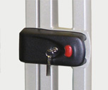 Attached electromechanical rim lock