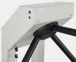 Compact security turnstile T-5 can be unblocked by the key in emergency