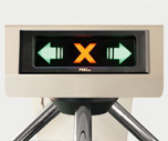 LED indicator in tripod gate