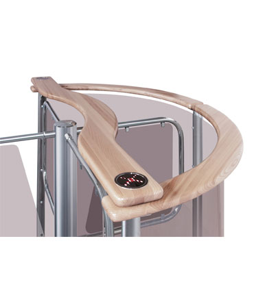 RTD-03S Waist-high Rotor Turnstile with RB-03TP guide barrier set