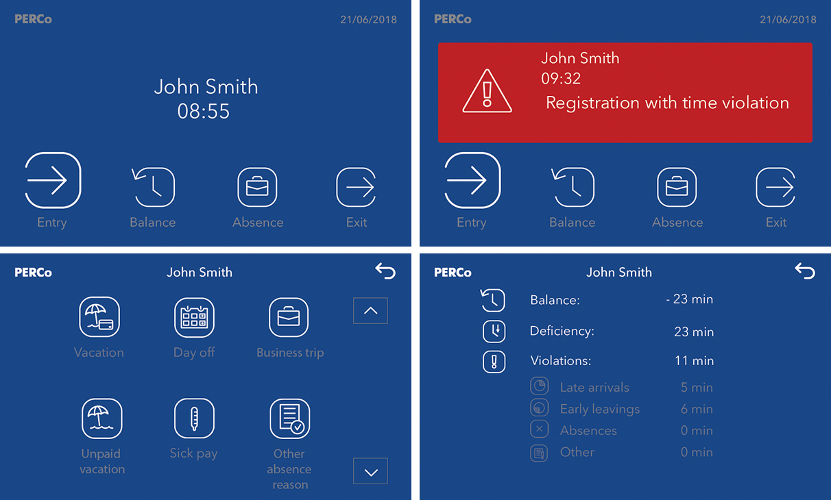 Terminal de timp și prezență - LICON