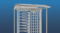 Full height rotor turnstiles